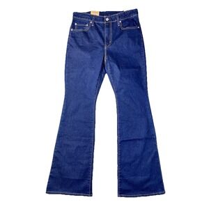 Levi Strauss NWT 726 High Rise Flare Dark Wash Blue Jeans Denim Women's 29x32